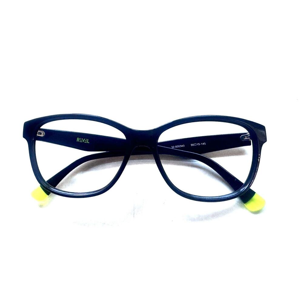 RAVEL STRIDE 32-000343 BLACK WITH NEON WAYFAIR RX EYEGLASSES FRAMES 56-15-145